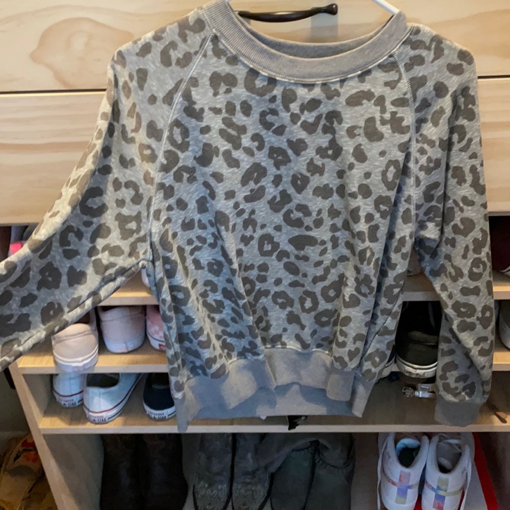 Animal print sweatshirt